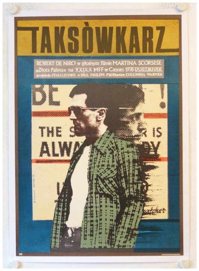 Taxi Driver originales Filmplakat aus Polen